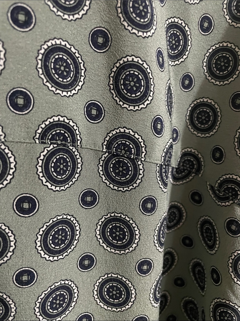 Green Polka Dot Button-Up Shirt - Picture 6 of 6